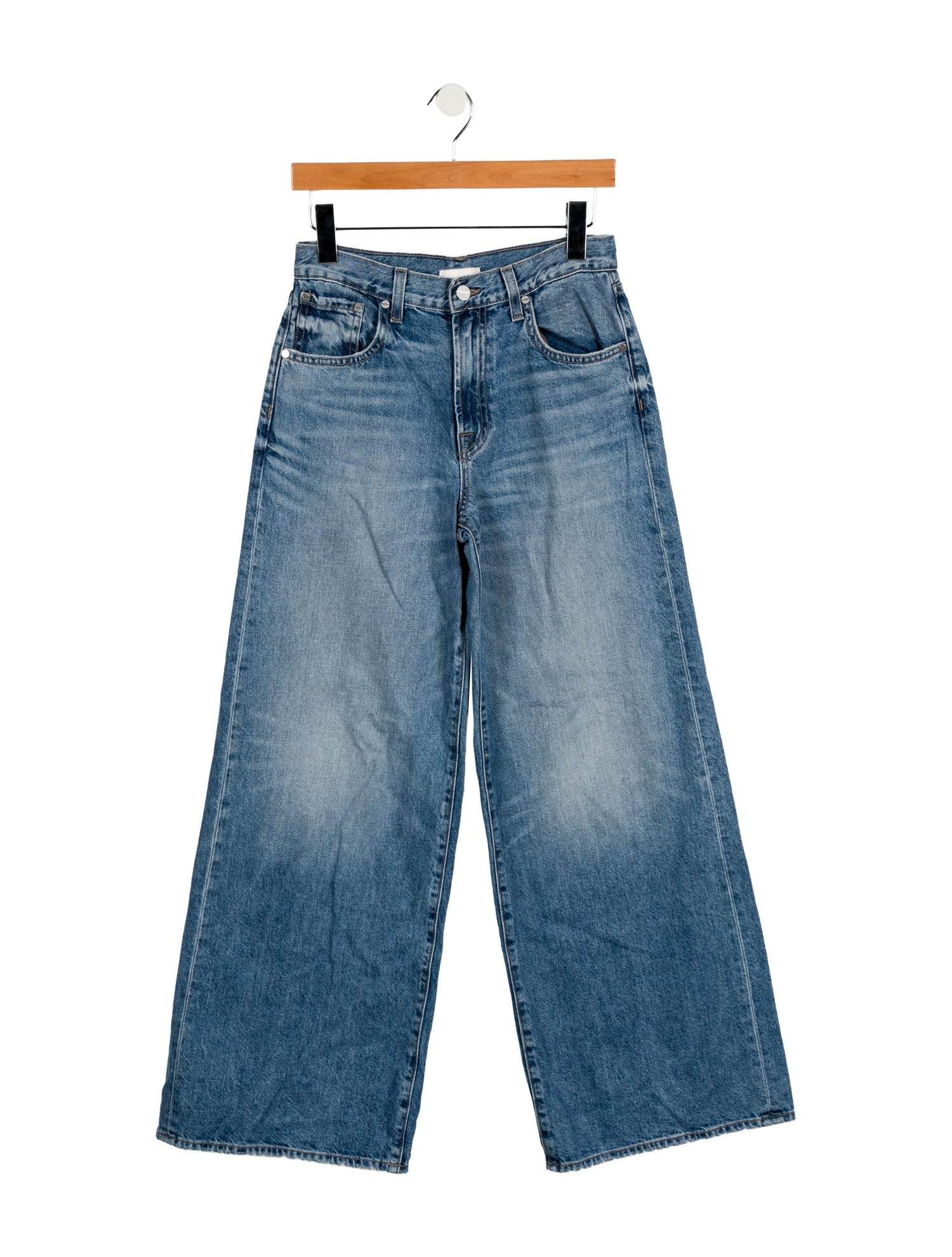 TWP Mid-Rise Wide Leg Jeans