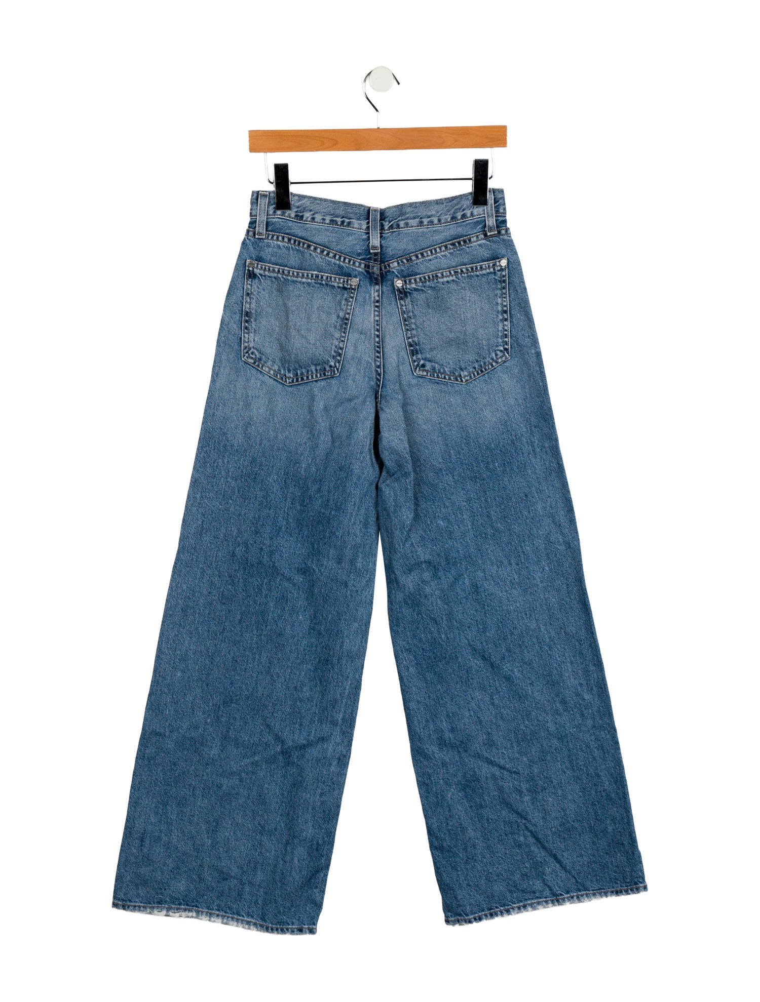 TWP Mid-Rise Wide Leg Jeans