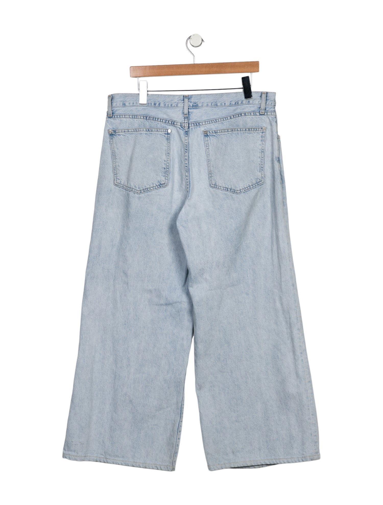 TWP Mid-Rise Wide Leg Jeans