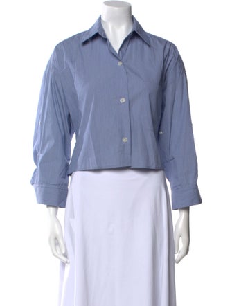 TWP Three-Quarter Sleeve Button-Up Top