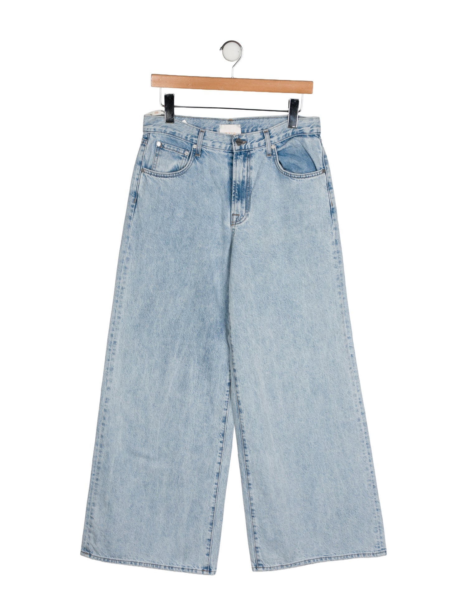 TWP Mid-Rise Wide Leg Jeans