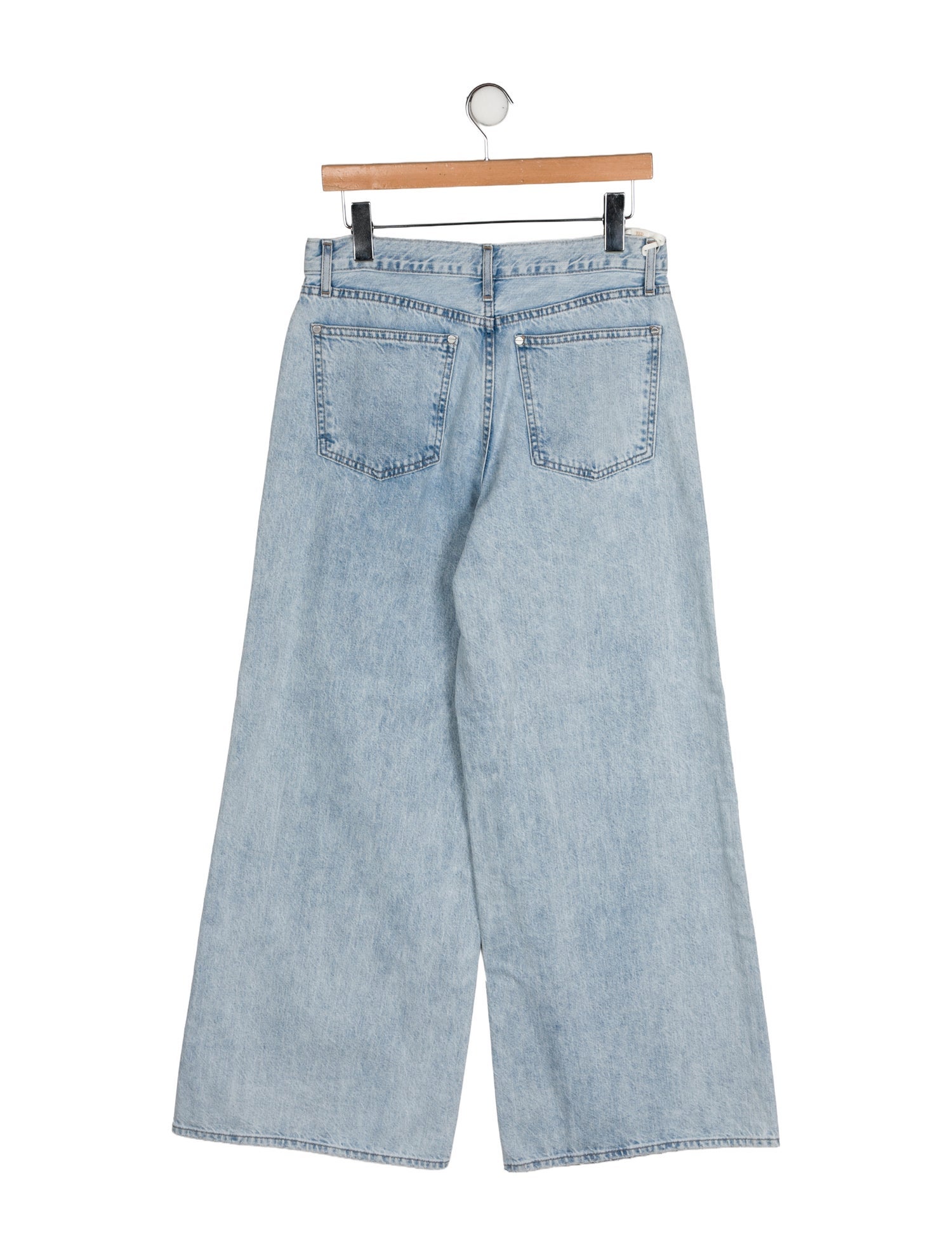 TWP Mid-Rise Wide Leg Jeans