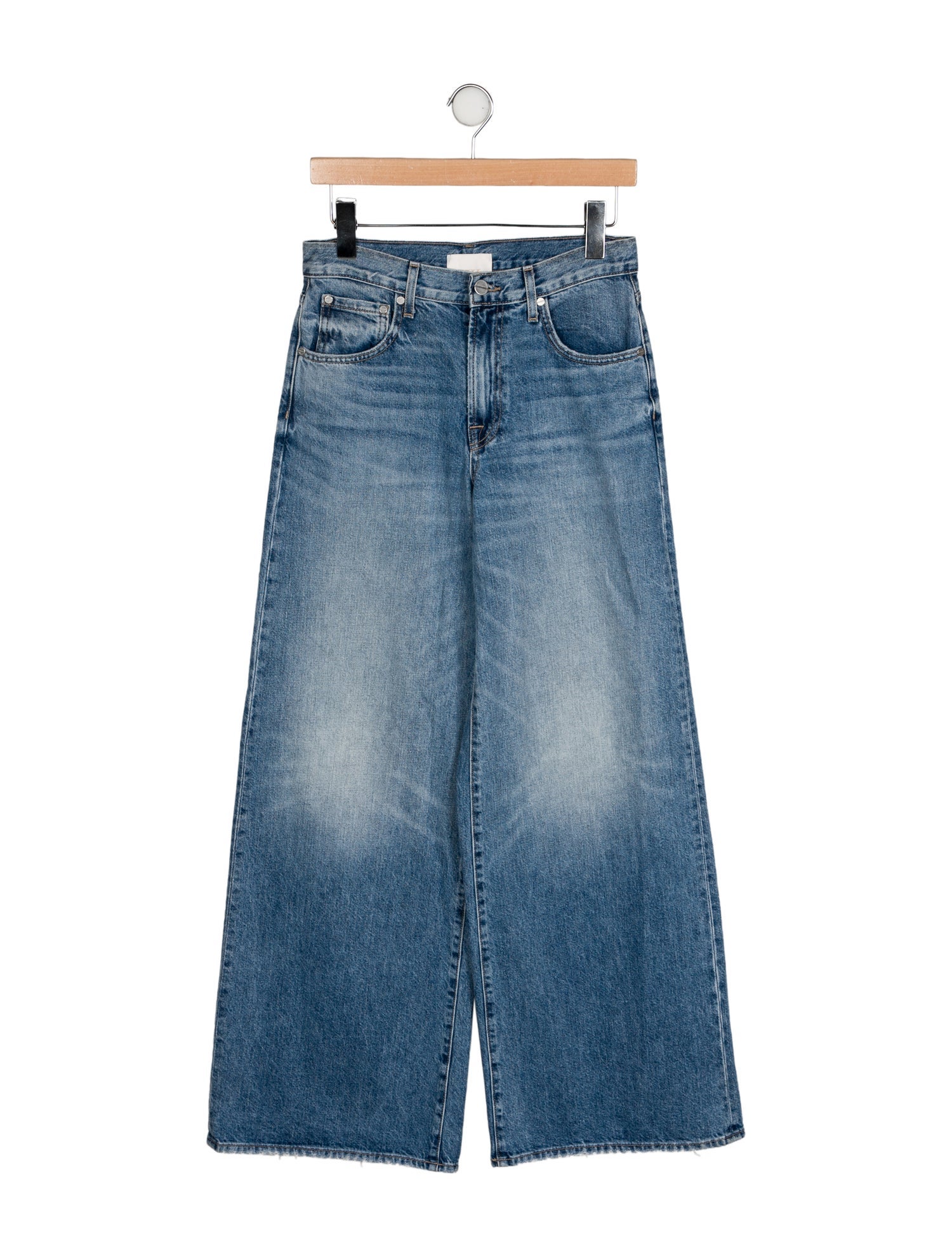 TWP Mid-Rise Wide Leg Jeans