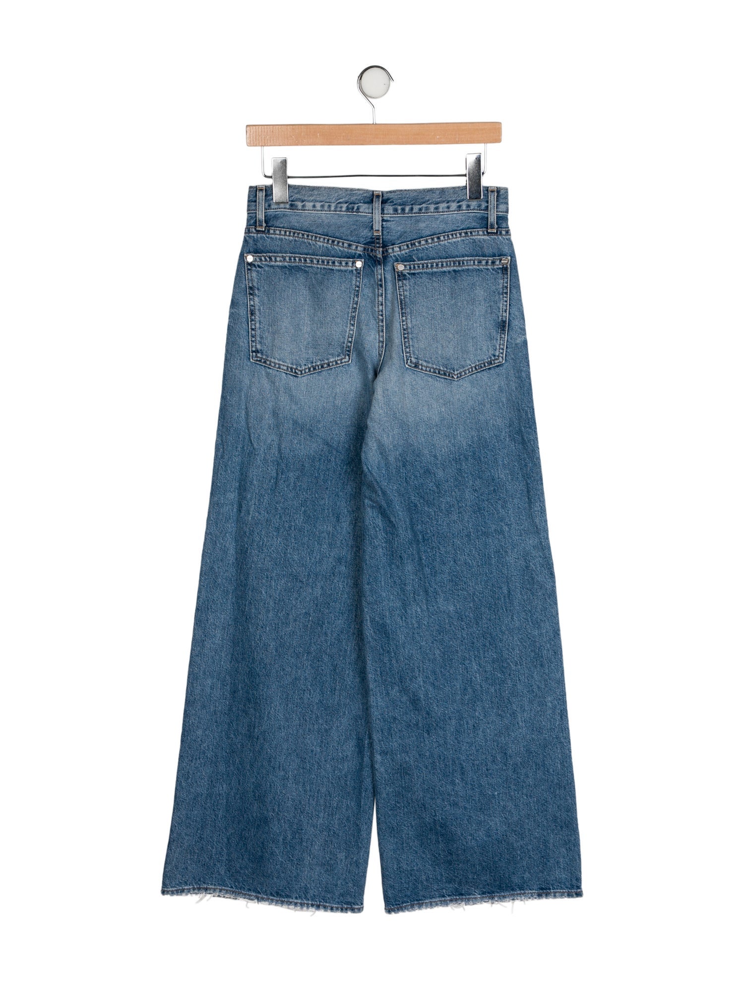 TWP Mid-Rise Wide Leg Jeans