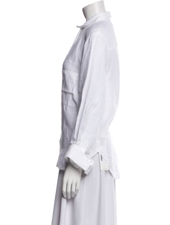 TWP Linen Long Sleeve Button-Up Top