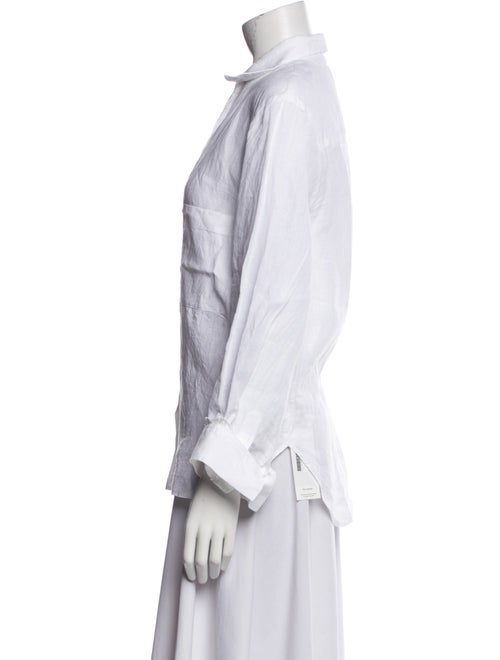 TWP Linen Long Sleeve Button-Up Top