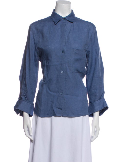 TWP Linen Long Sleeve Button-Up Top