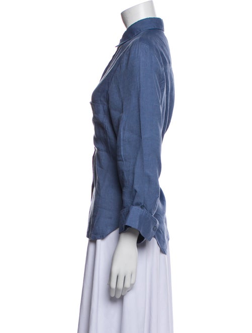 TWP Linen Long Sleeve Button-Up Top