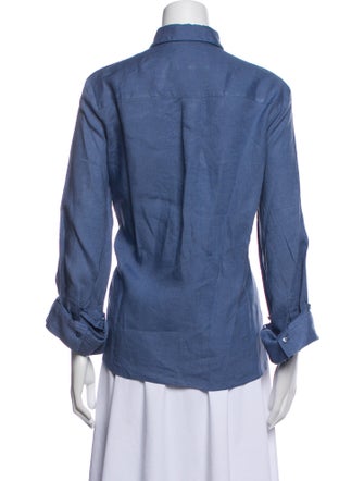 TWP Linen Long Sleeve Button-Up Top