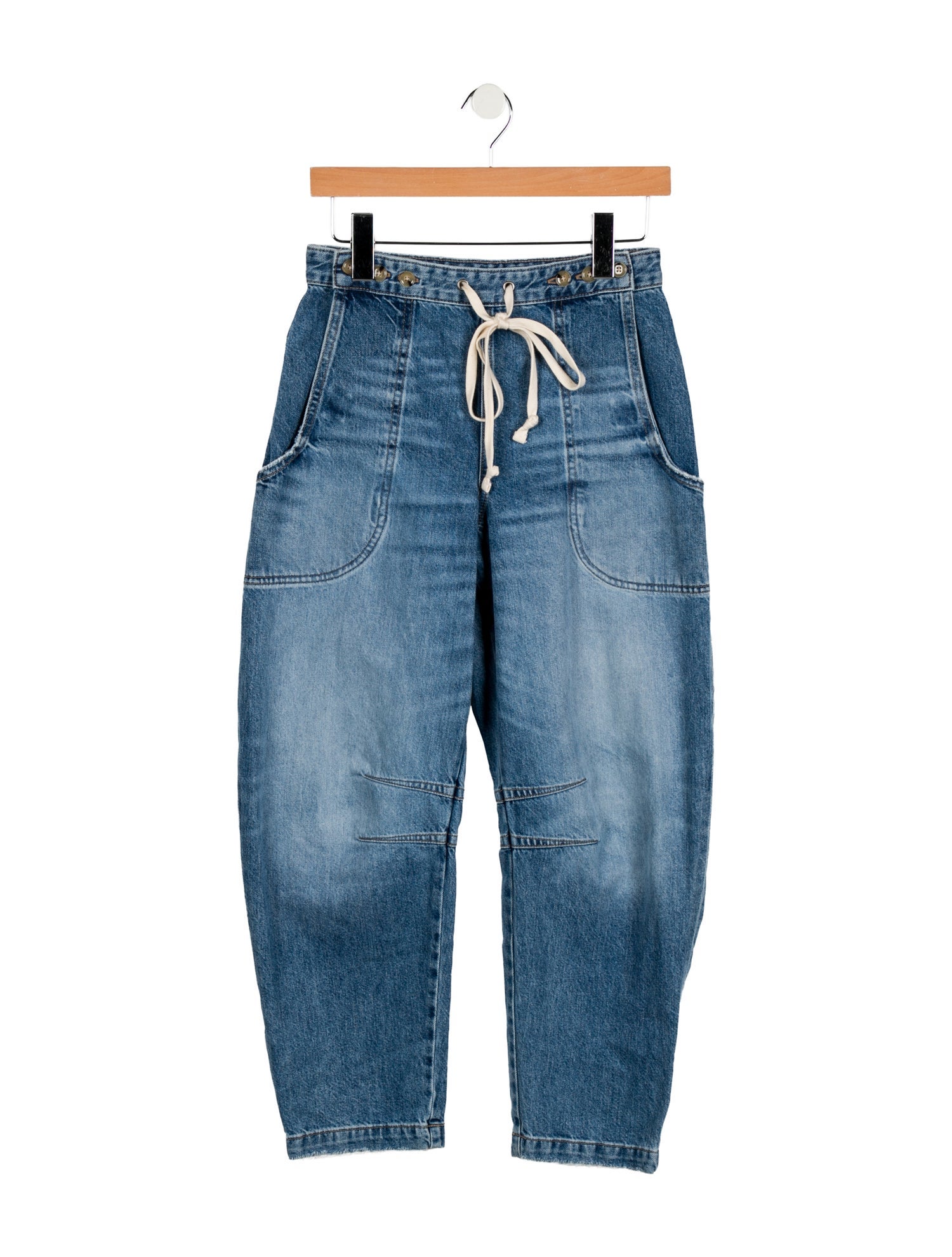 TWP High-Rise Straight Leg Jeans