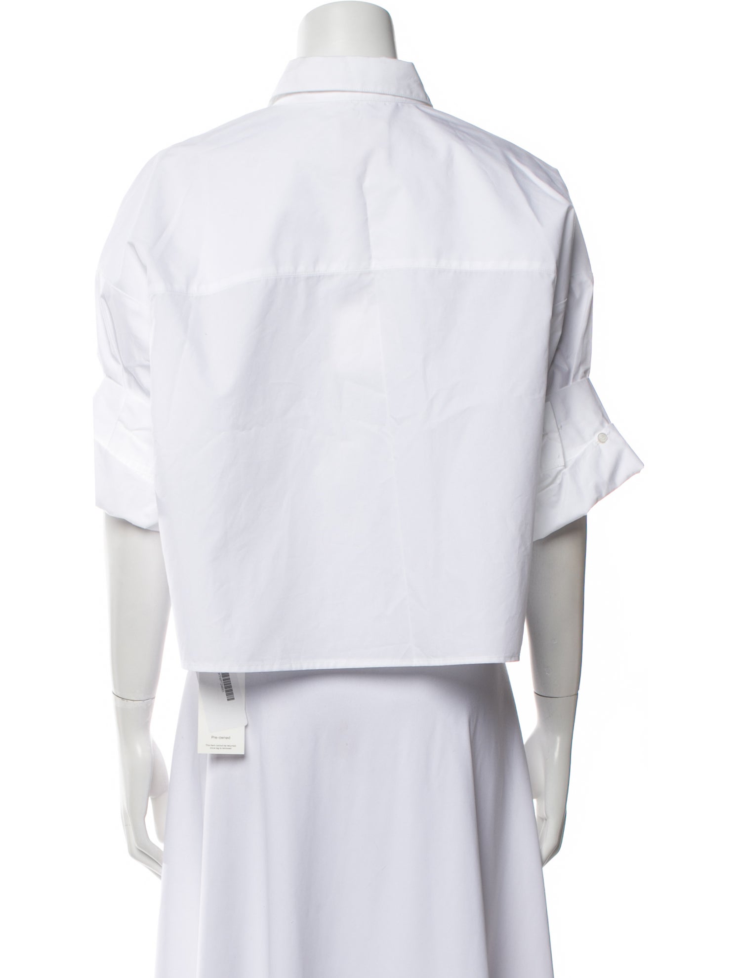 TWP Mock Neck Three-Quarter Sleeve Blouse