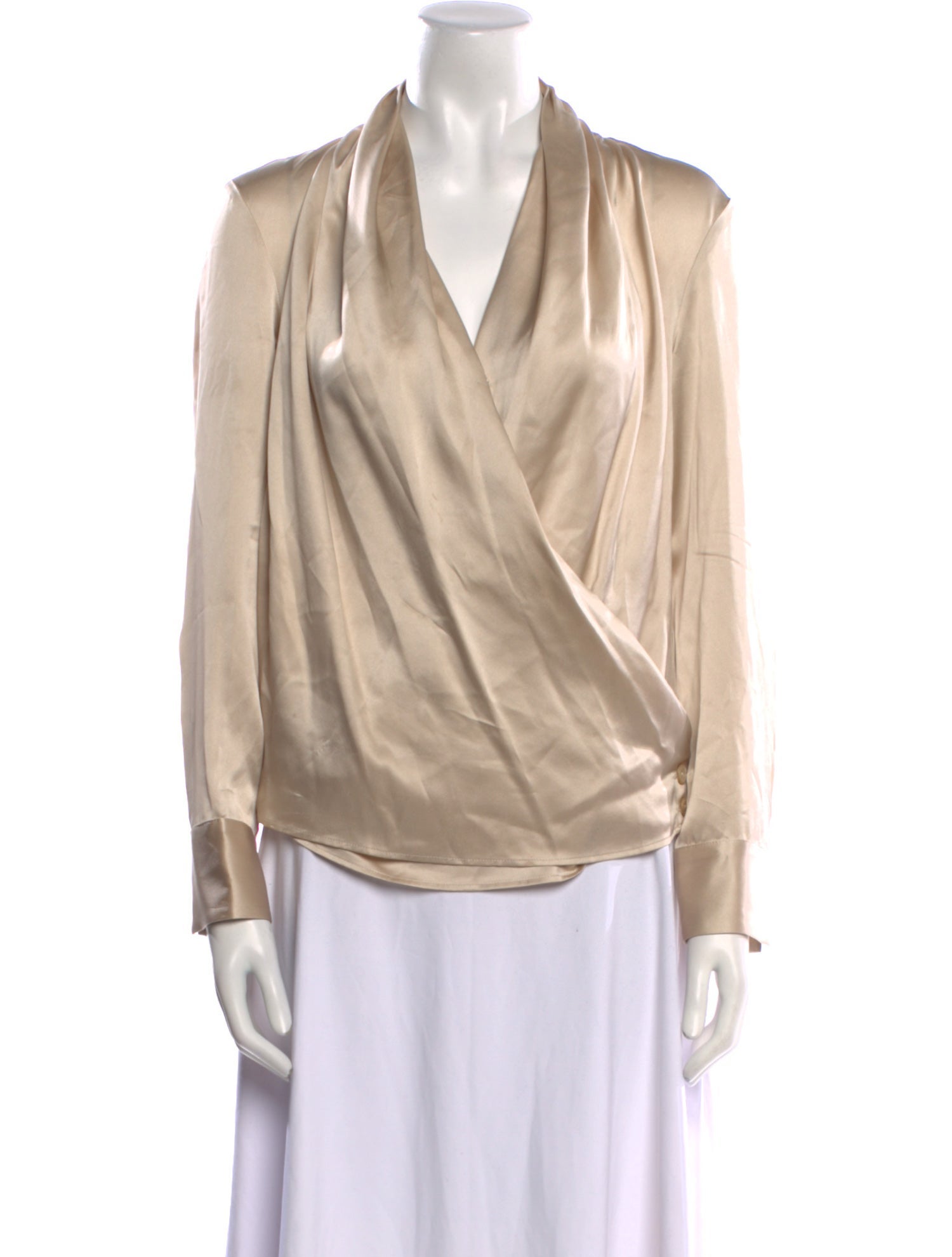 TWP Silk Cowl Neck Blouse