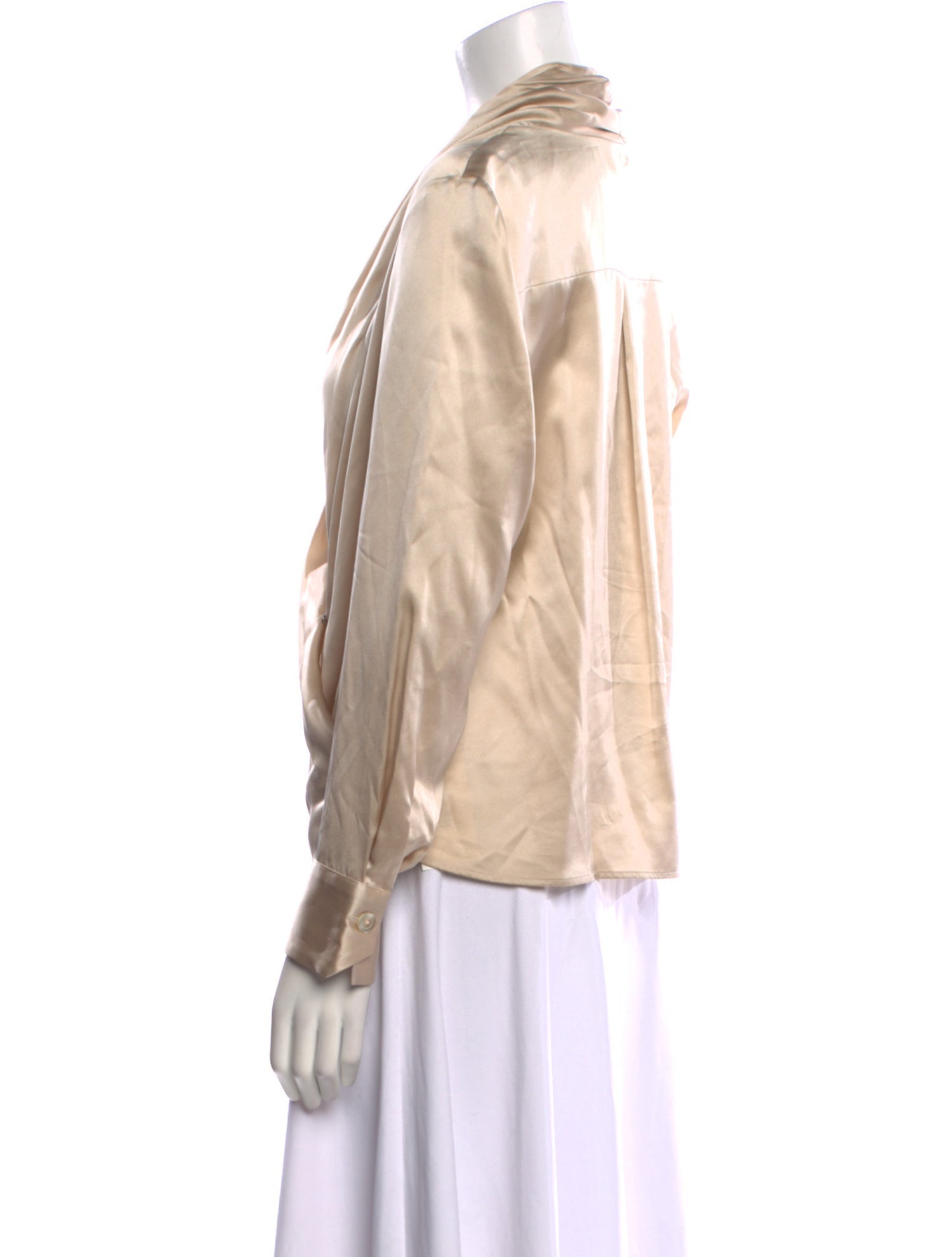 TWP Silk Cowl Neck Blouse