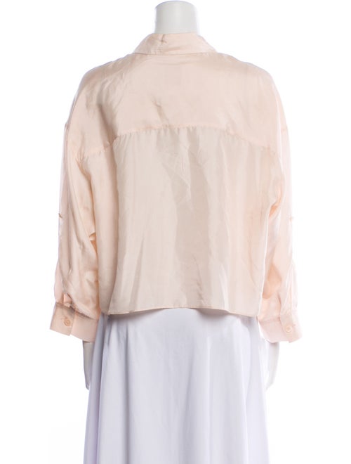 TWP Silk Long Sleeve Button-Up Top