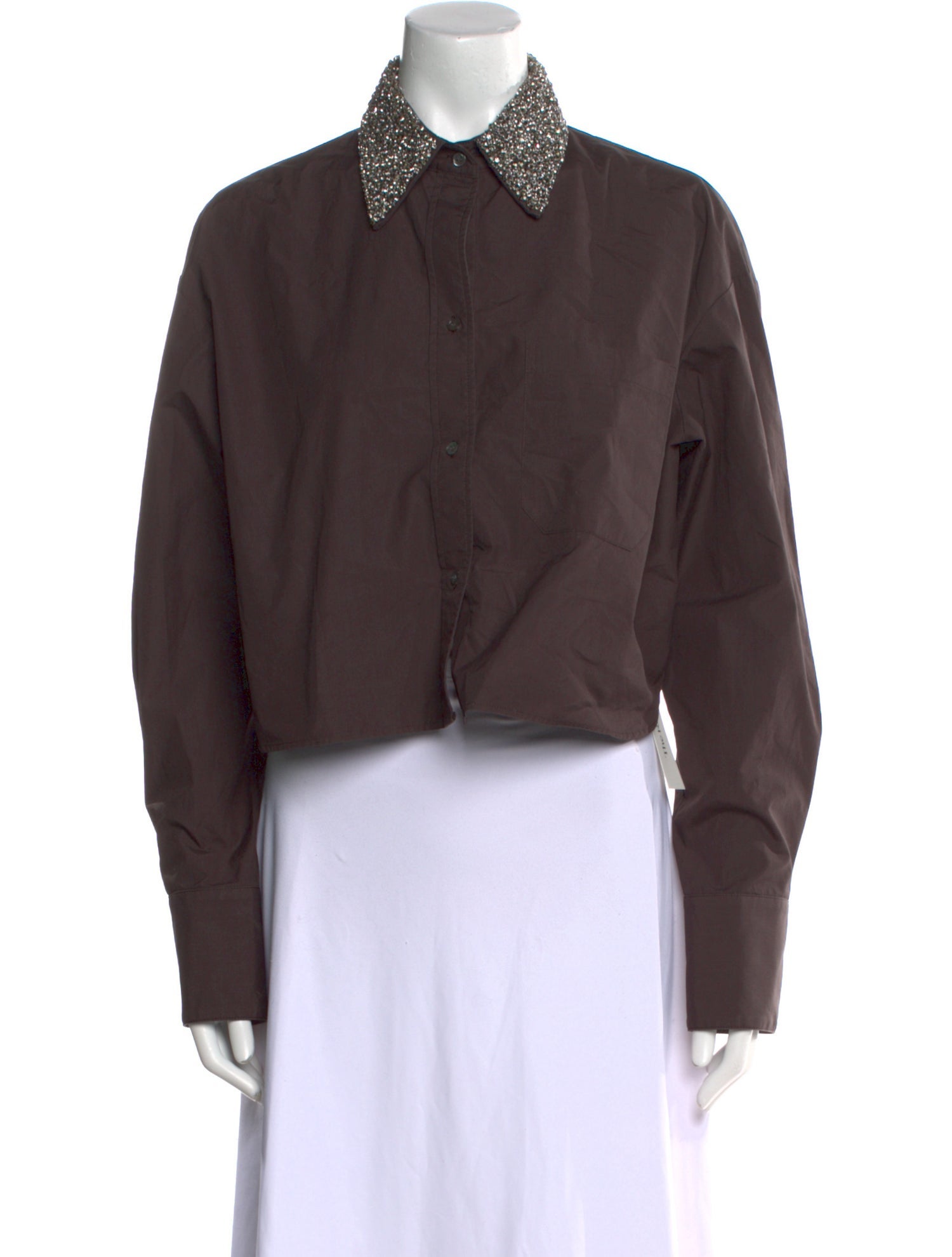 TWP Long Sleeve Crop Top