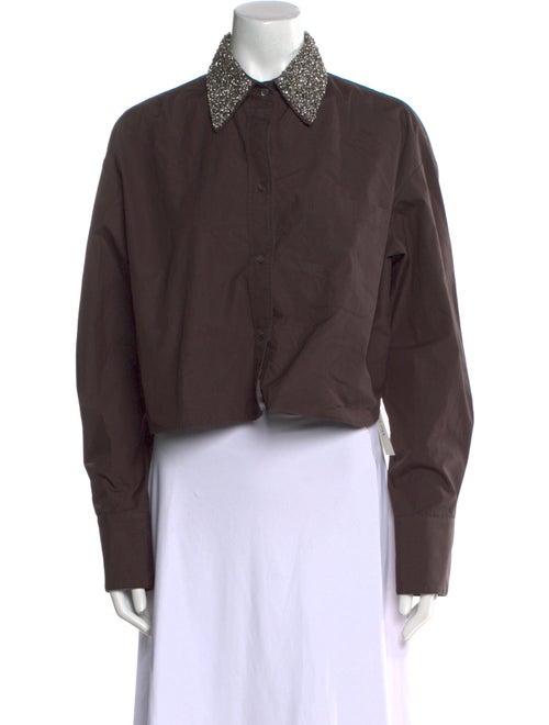 TWP Long Sleeve Crop Top