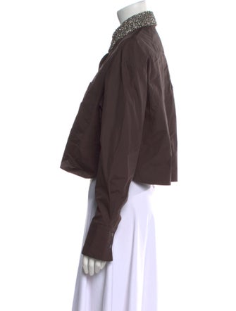 TWP Long Sleeve Crop Top