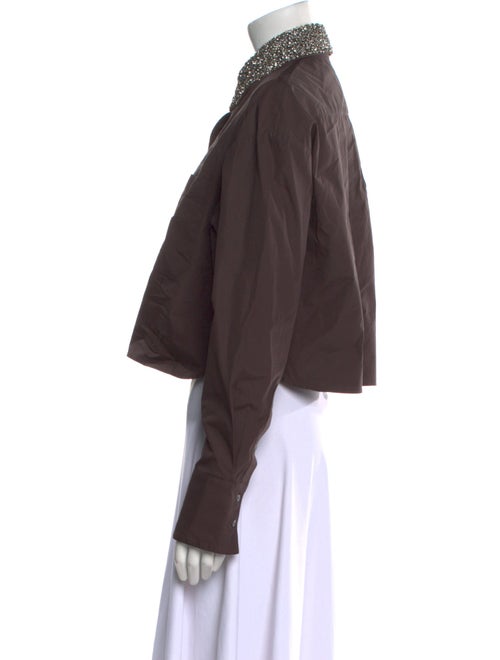 TWP Long Sleeve Crop Top