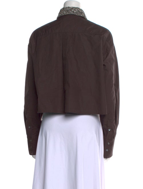 TWP Long Sleeve Crop Top