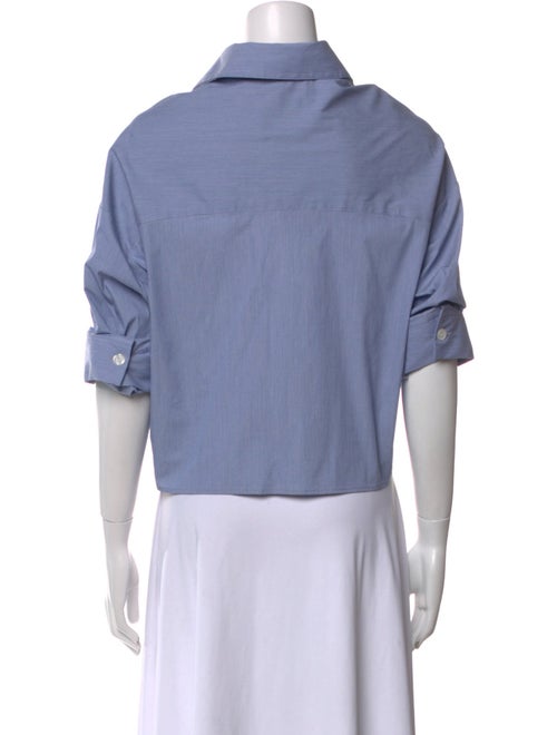 TWP Three-Quarter Sleeve Crop Top