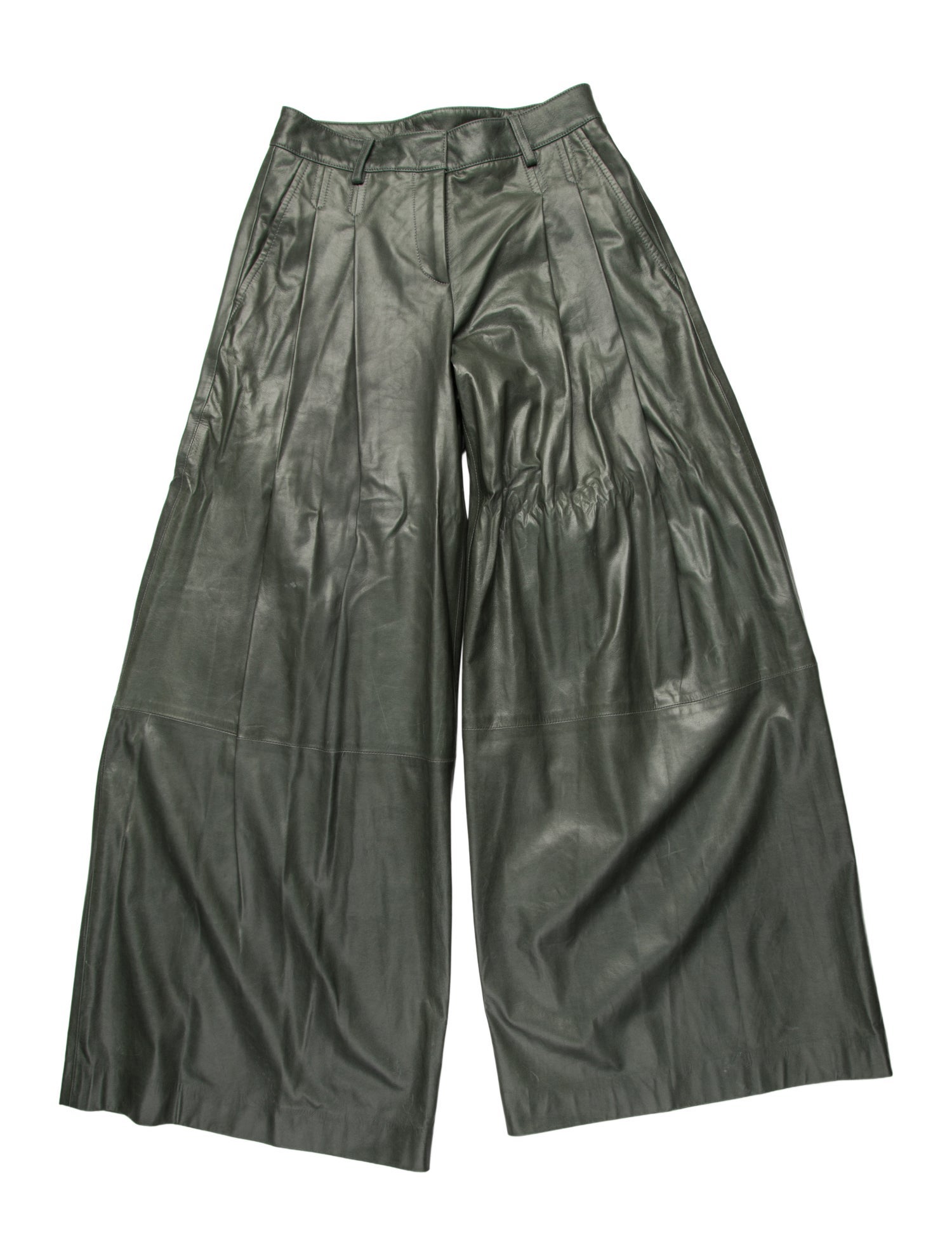 TWP Lambskin Wide Leg Pants