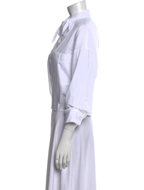 TWP Three-Quarter Sleeve Button-Up Top