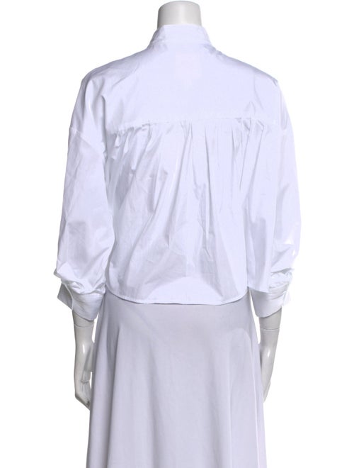 TWP Three-Quarter Sleeve Button-Up Top