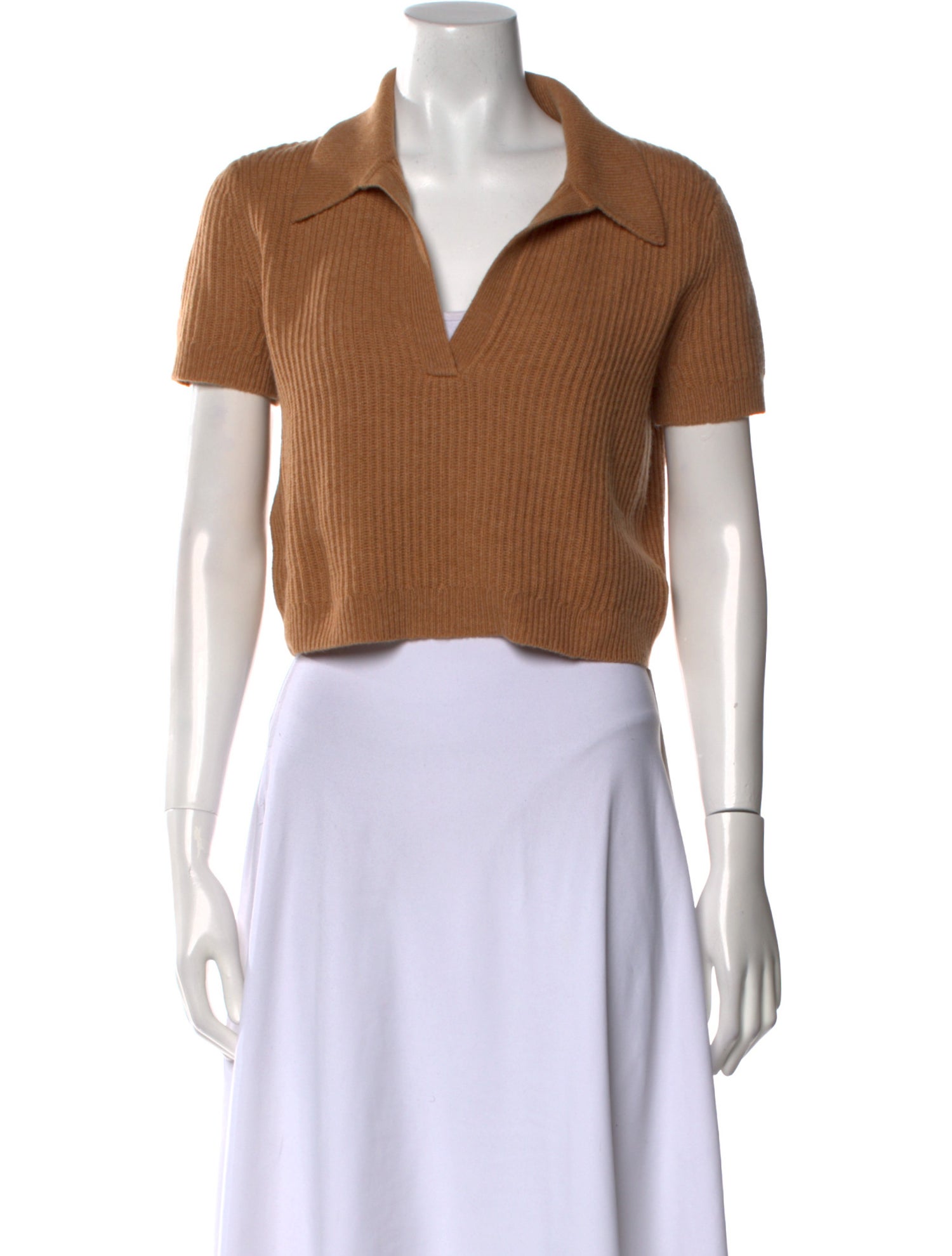 TWP Cashmere Short Sleeve Crop Top w/ Tags