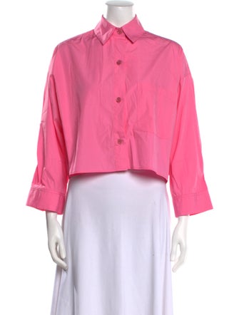 TWP Long Sleeve Crop Top