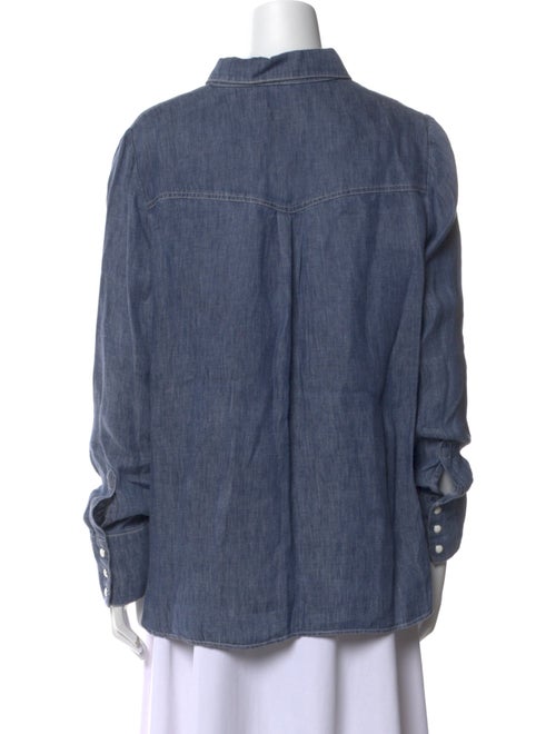 TWP Hemp Long Sleeve Button-Up Top