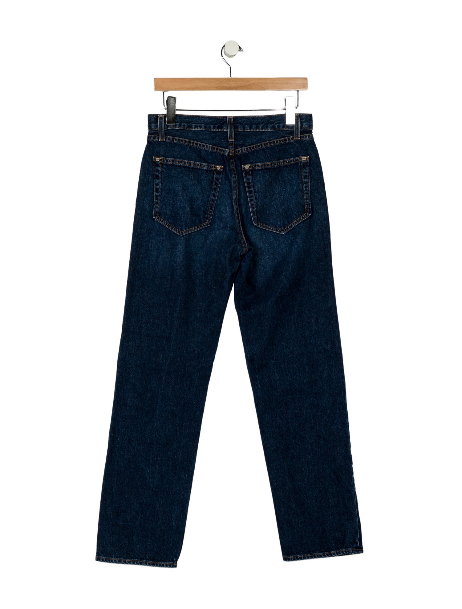TWP Mid-Rise Straight Leg Jeans
