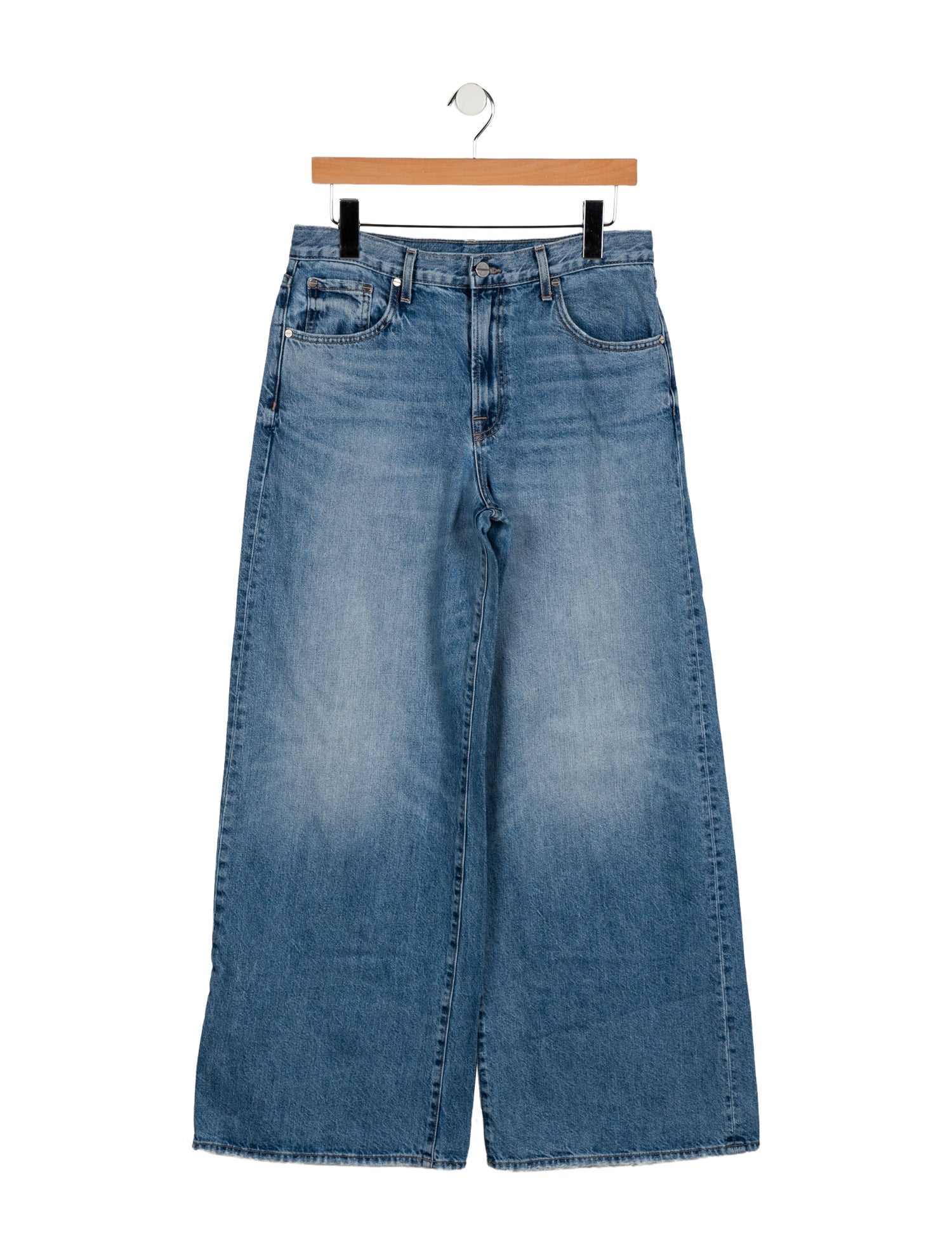 TWP Mid-Rise Wide Leg Jeans