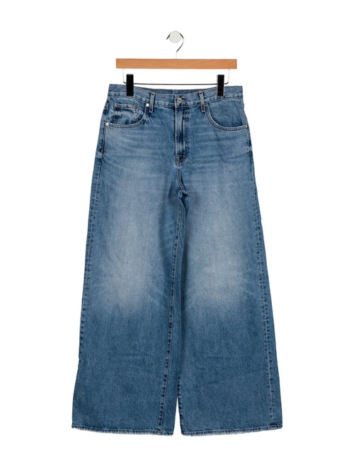 TWP Mid-Rise Wide Leg Jeans