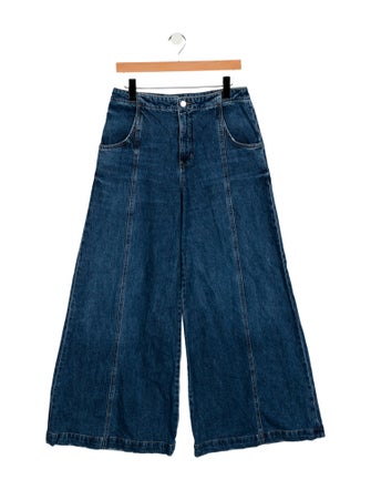 TWP High-Rise Wide Leg Jeans