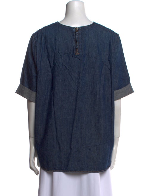 TWP Crew Neck Short Sleeve Blouse