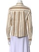 TWP Linen Striped Button-Up Top