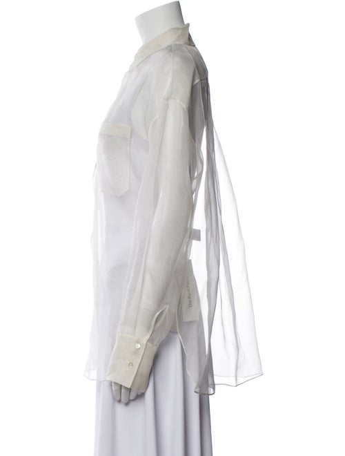 TWP Silk Long Sleeve Button-Up Top