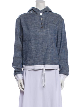 TWP Colorblock Pattern Denim Jacket