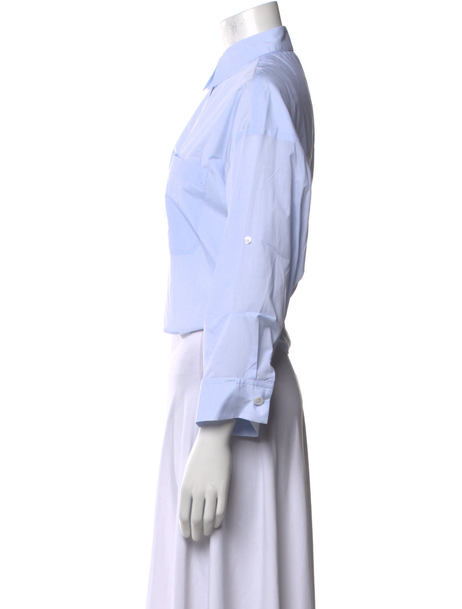 TWP Three-Quarter Sleeve Button-Up Top