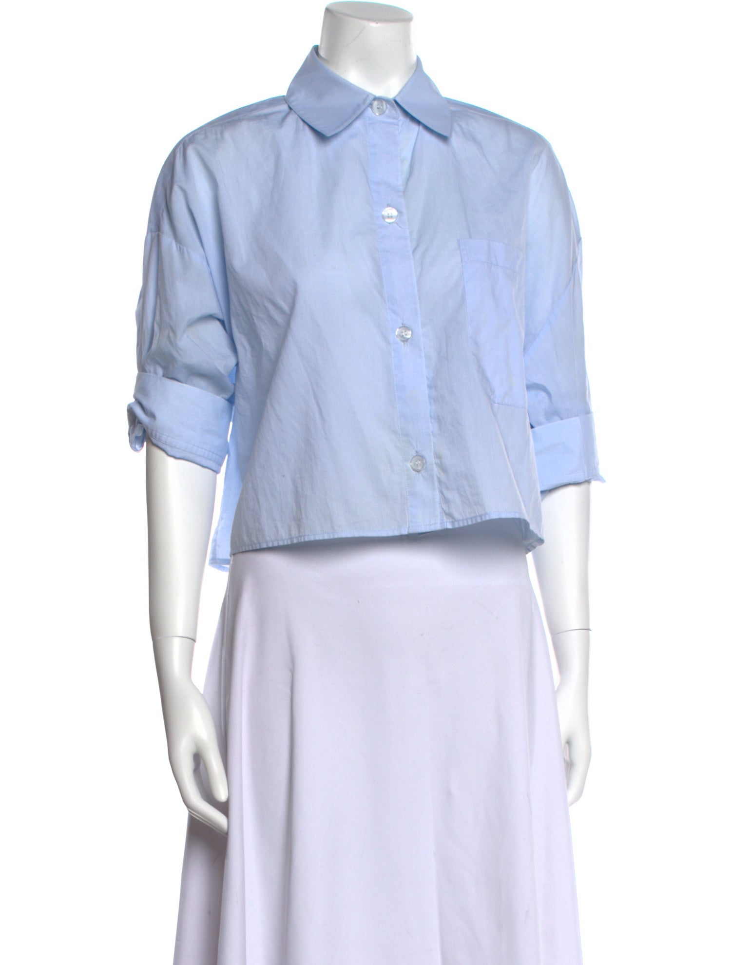 TWP Short Sleeve Button-Up Top