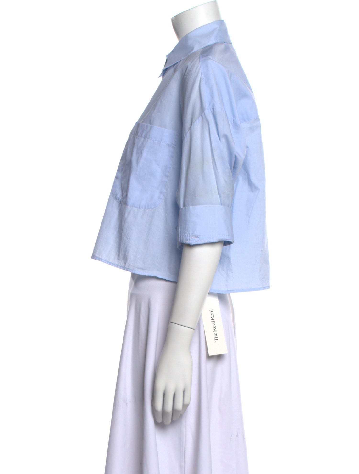 TWP Short Sleeve Button-Up Top