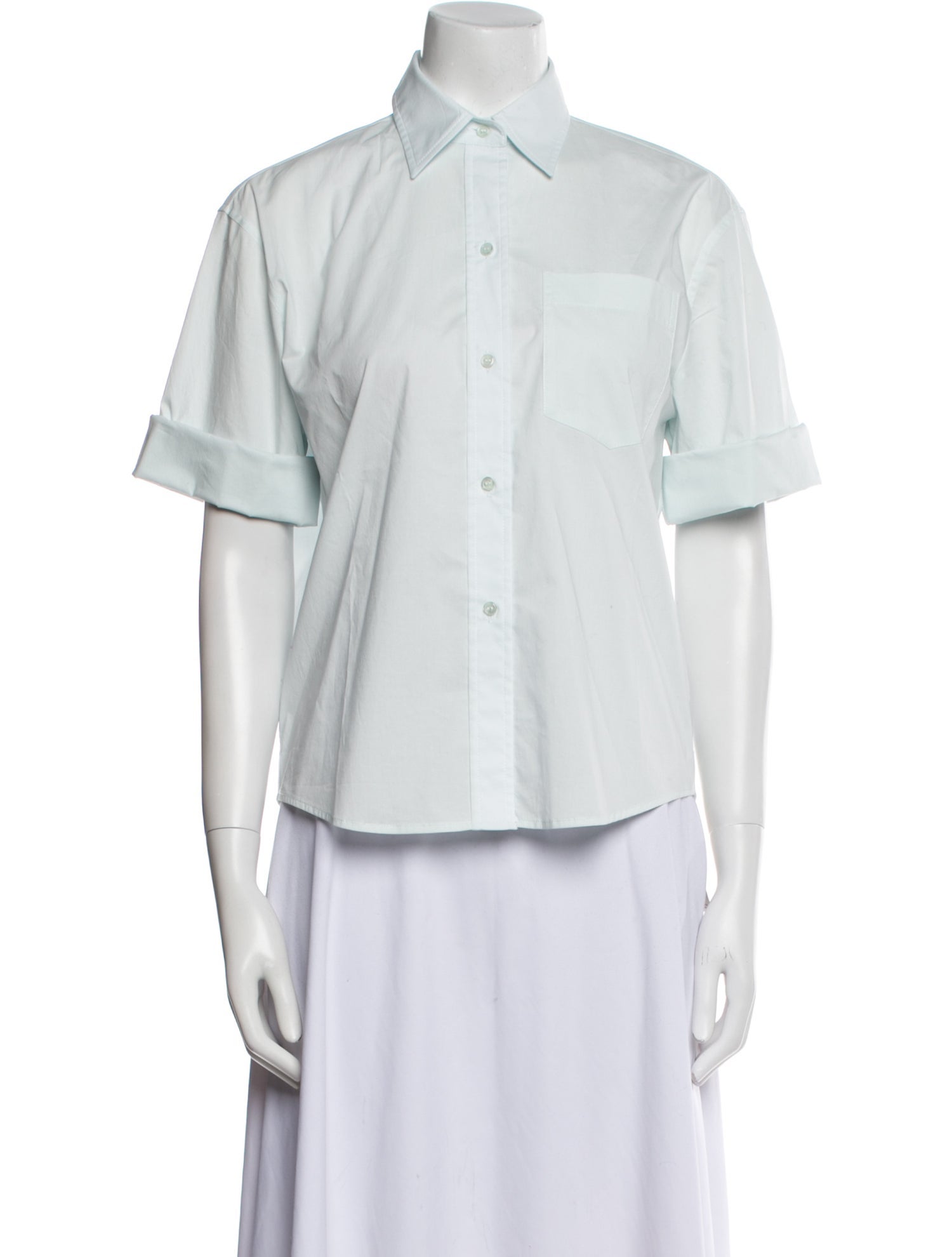 TWP Short Sleeve Button-Up Top
