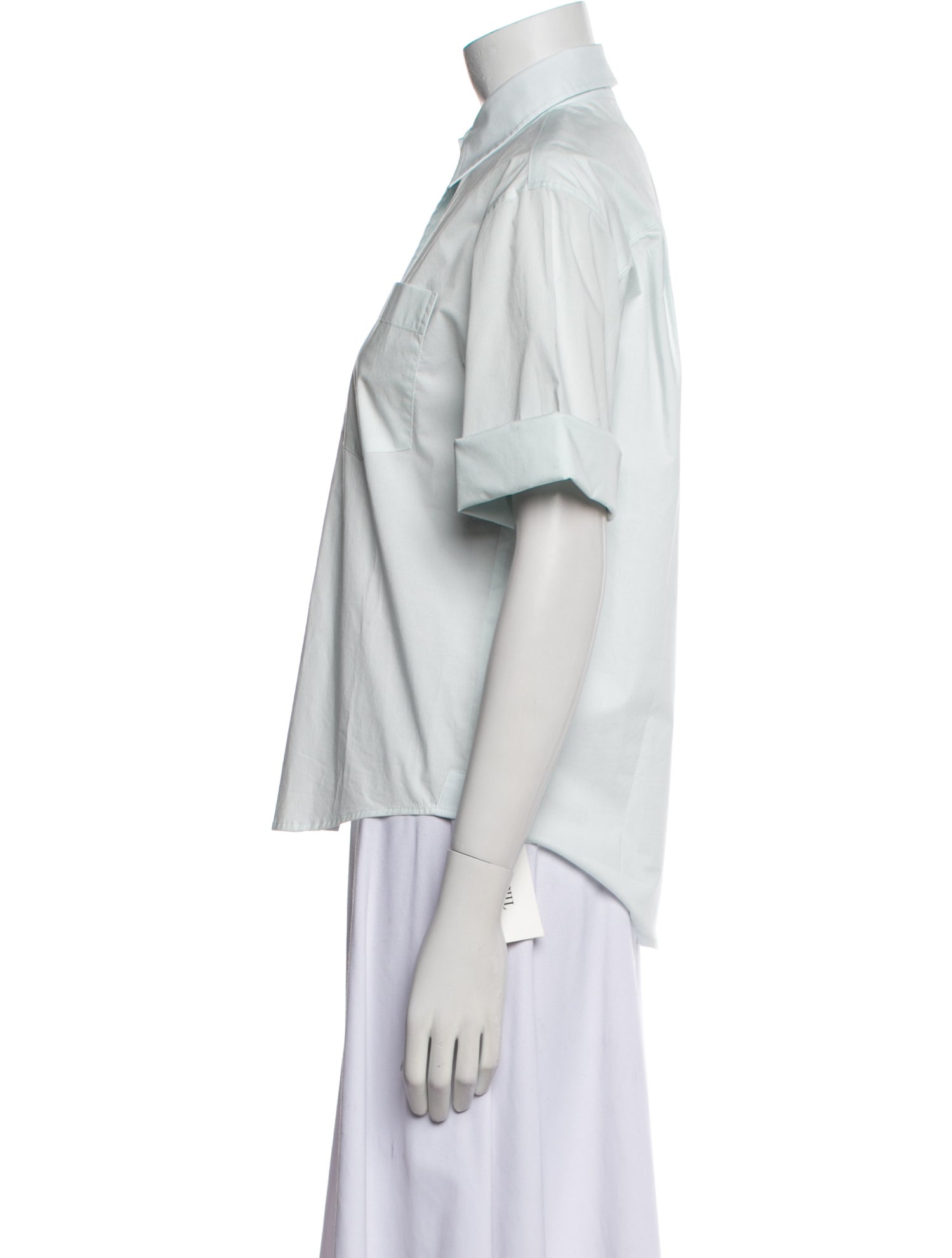 TWP Short Sleeve Button-Up Top