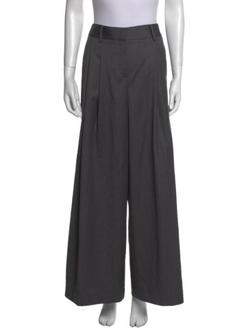 Pre-owned Twp Wool Wide Leg Pants W/ Tags In Gray