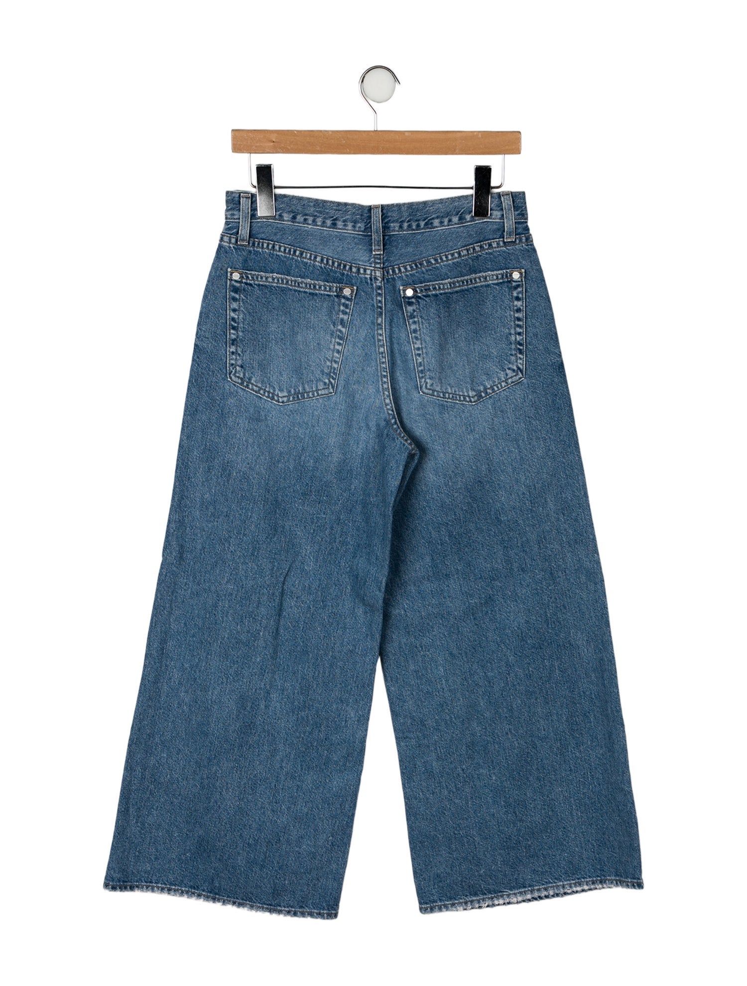 TWP Mid-Rise Wide Leg Jeans