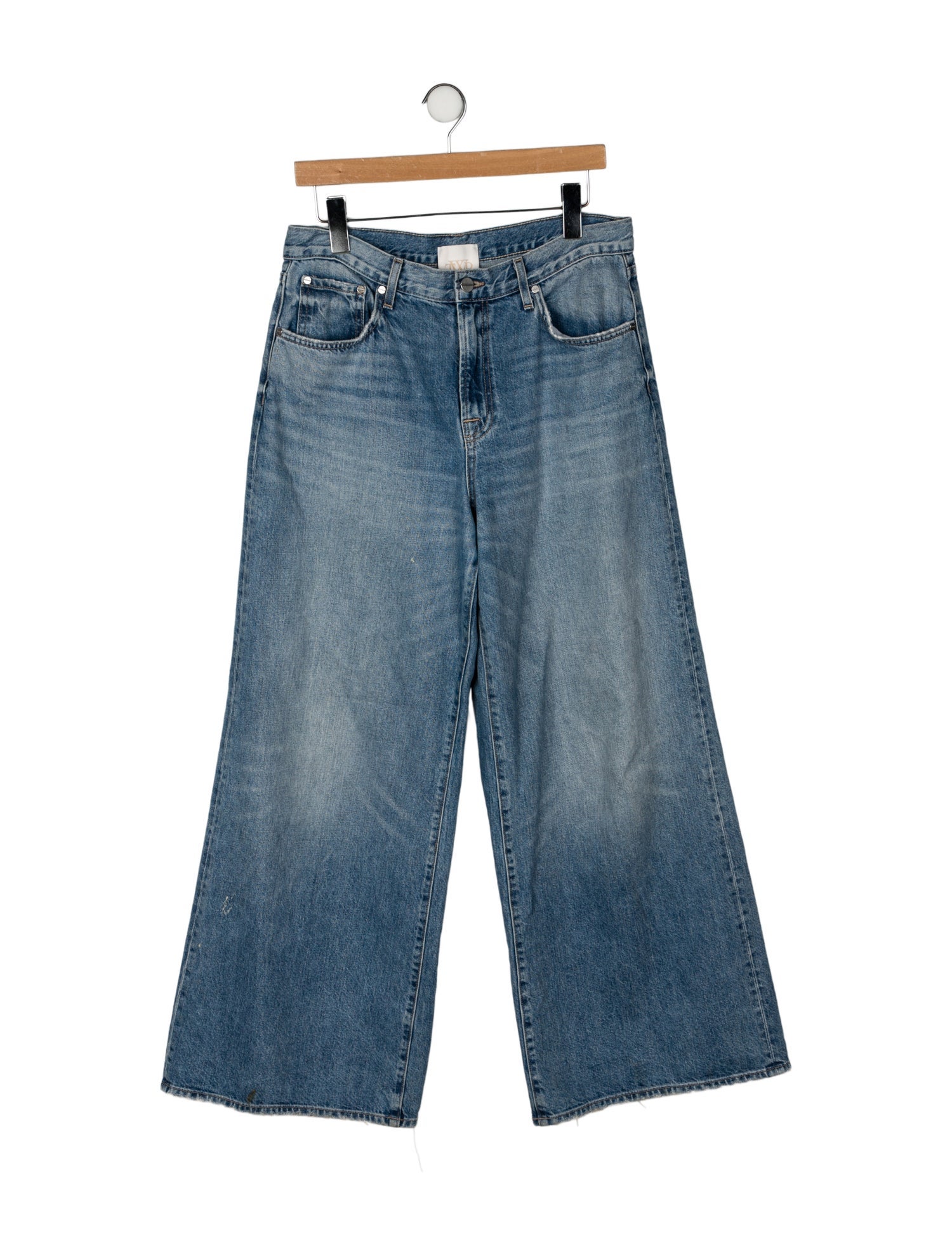 TWP Mid-Rise Wide Leg Jeans