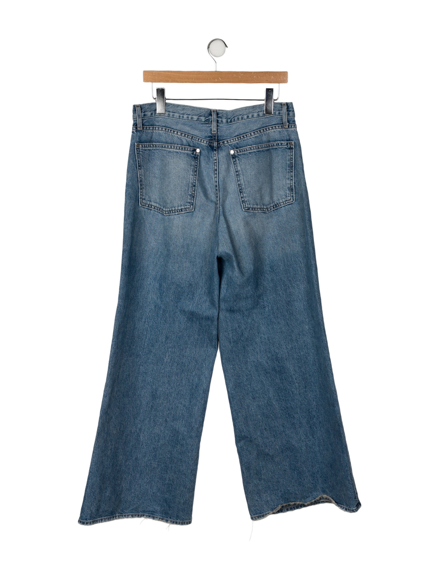 TWP Mid-Rise Wide Leg Jeans