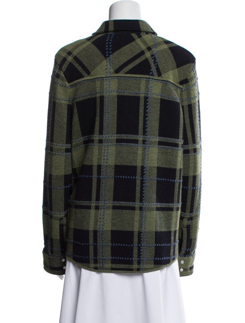 TWP Wool Plaid Print Utility Jacket