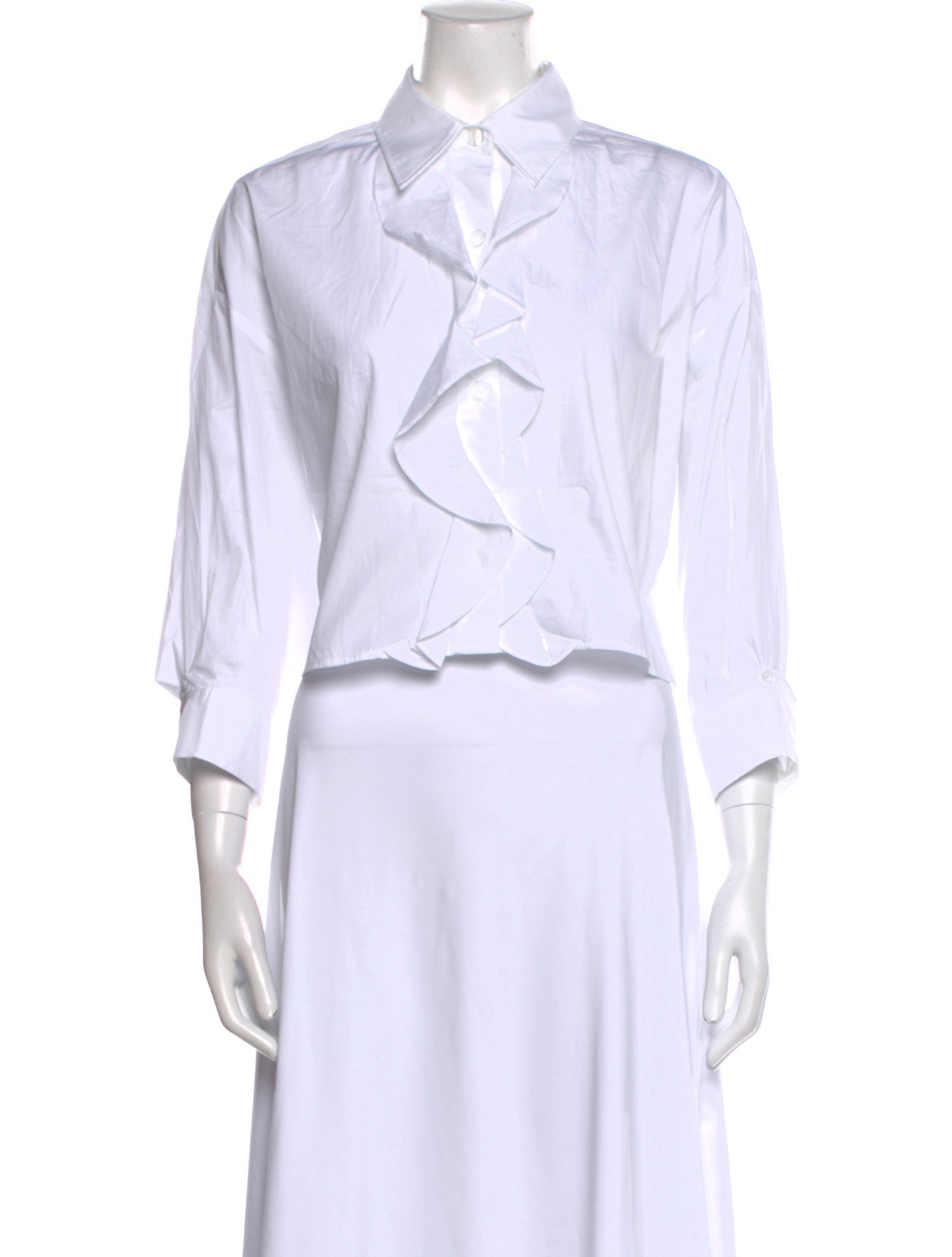 TWP Three-Quarter Sleeve Crop Top w/ Tags