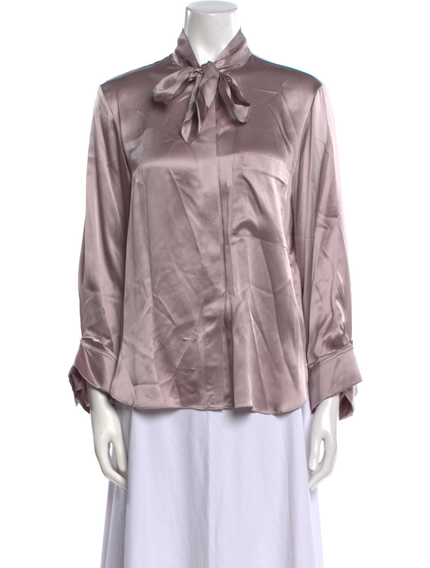 TWP Silk Long Sleeve Button-Up Top w/ Tags